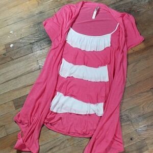 Andrea Missy ruffled top with attached coverlet